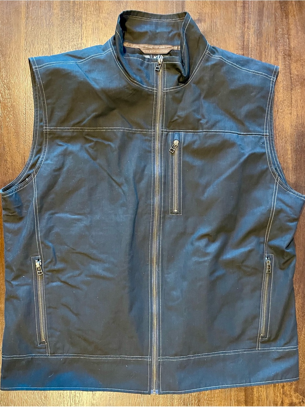 Kuhl Men's Black Work Vest with Zip Pockets